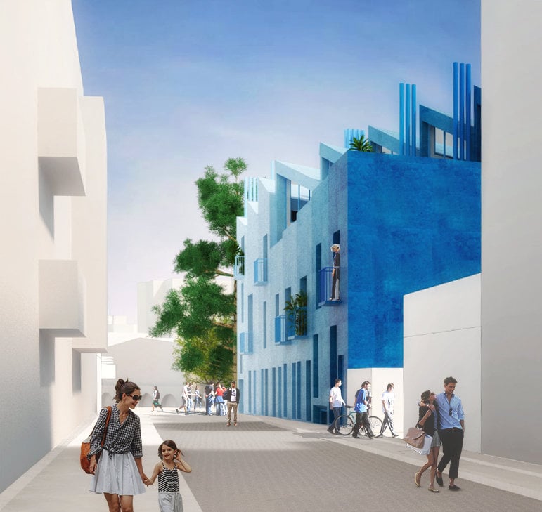 A colourful, diverse, mixed-use masterplan revives a cultural neighbourhood in Mallorca